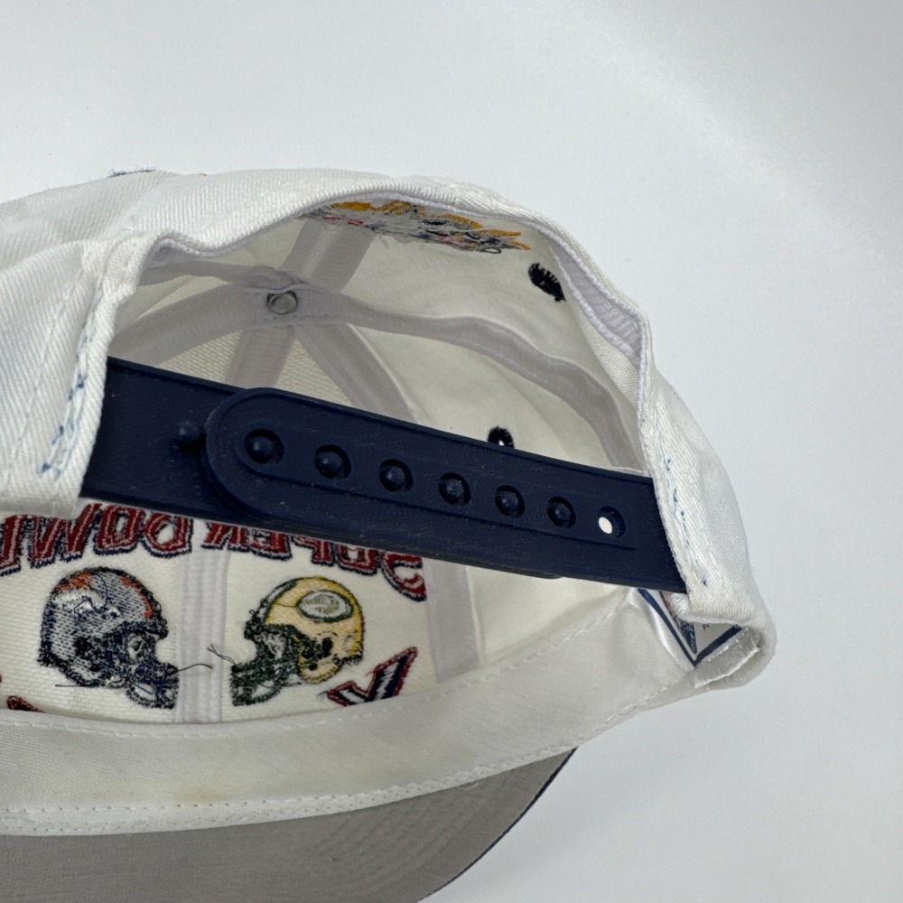 Vintage Super Bowl XXXII 1998 Broncos vs Packers Logo7 Snapback‎ Hat Cap - Picture 14 of 14